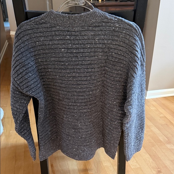 Madewell Charcoal Ribbed Crew Neck Sweater - Picture 2 of 6